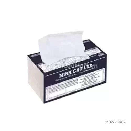 Lốc 5 gói khăn rút lụa Minh cầu đen 200 x185 x 280 tờ                          
