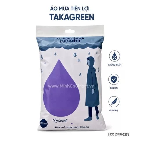 áo mưa tiện lợi Takagreen                                                                                                                                                                                                                                 