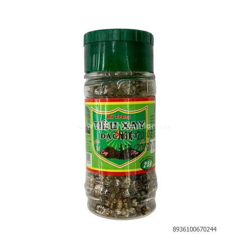 Hạt tiêu xay lọ 25g 