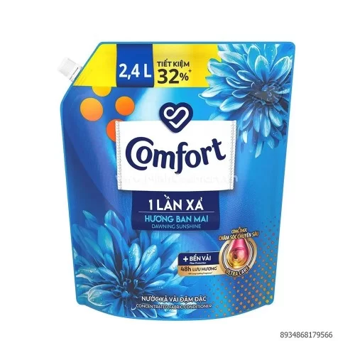 Nước xả Comfort 1 lần xả hương ban mai túi 2.4L