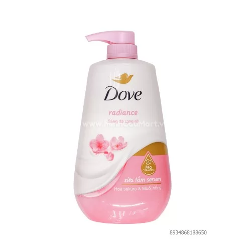 Sữa Tắm Serum Dove Hoa Sakura & Muối Hồng Radiance 900g