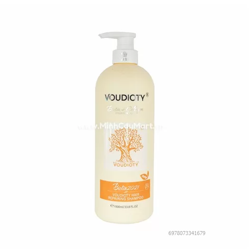 Dầu Gội Xả Phục Hồi, Mềm Mượt Tóc Biotin & Collagen Voudioty Màu Vàng 1000ml