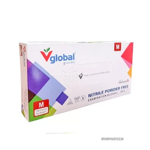 Găng tay y tế Nitrile không bột VGLOBAL 