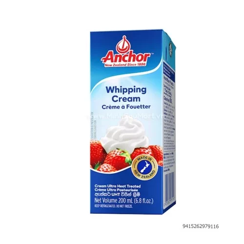 Kem sữa đánh tiệt trùng hiệu Anchor 200ml                                                                                                                                                                                                                 