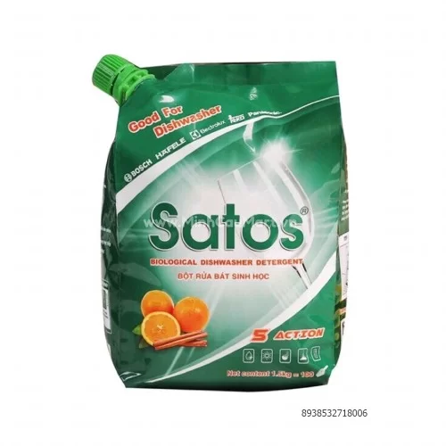 Bột Rửa Bát Sinh Học Satos 1.5kg