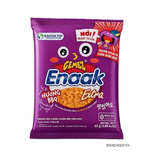 Mì Enaak hương BBQ Xông khói 28g