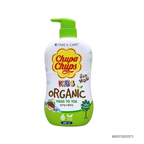 Sữa tắm gội Take & Care Chupa Chups 2in1 hương phấn 600ml  