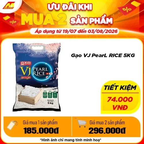 Gạo VJ Pearl Rice 5kg