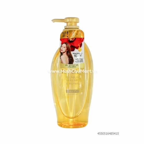Dầu gội TSUBAKI Phục hồi bồng bềnh vàng 450ml 