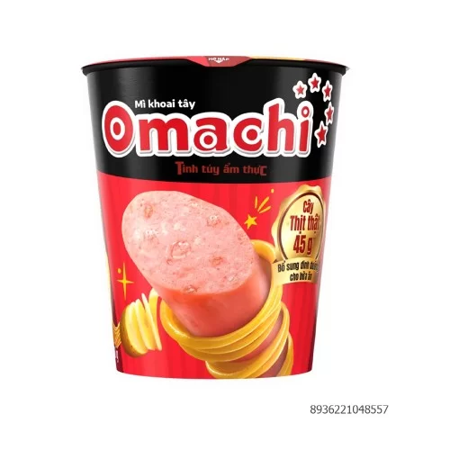 Mì dinh dưỡng khoai tây Omachi xốt bò hầm  (có thịt) 113g 