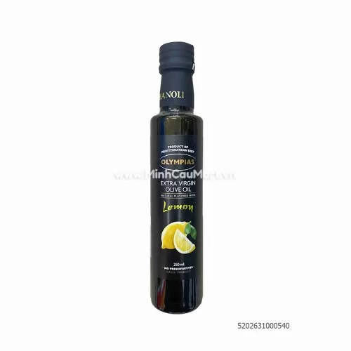 Dầu oliu nguyên chất vị chanh Olympias 250ml                                                                                                                                                                                                              
