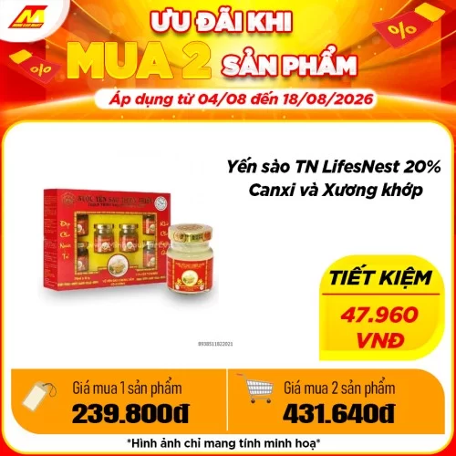 Yến sào TN LifesNest 20% Canxi và Xương khớp