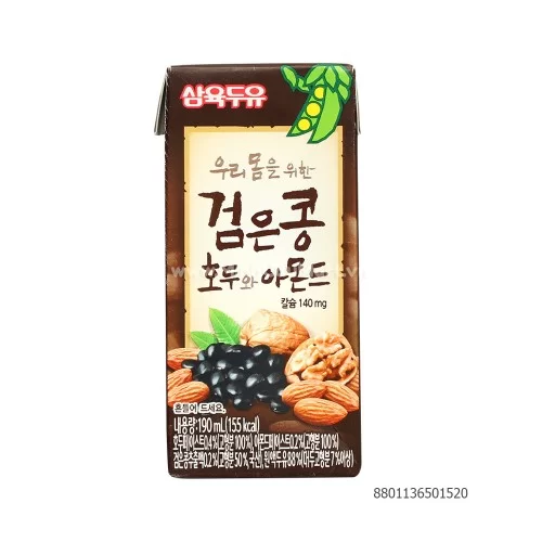 Sữa đậu đen óc chó hạnh nhân hộp 190ml Sahmyok                                                                                                                                                                                                            