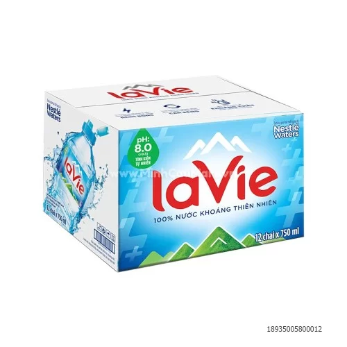 Nước khoáng Lavie 750ml*12                                                                                                                                                                                                                                