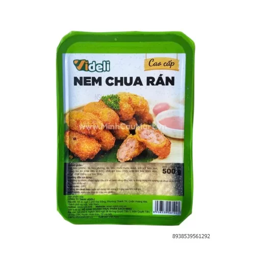 Nem chua rán cao cấp Videli 500g                                                                                                                                                                                                                          