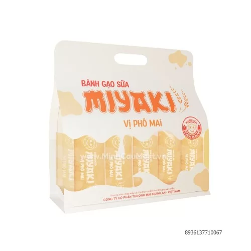 Bánh gạo sữa Miyaki vị phô mai 240g                                                                                                                                                                                                                       