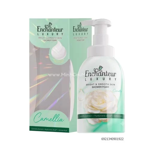 Sữa Tắm Dạng Bọt Enchanteur Luxury Dưỡng Mịn Sáng Da Hương Camellia 400ml