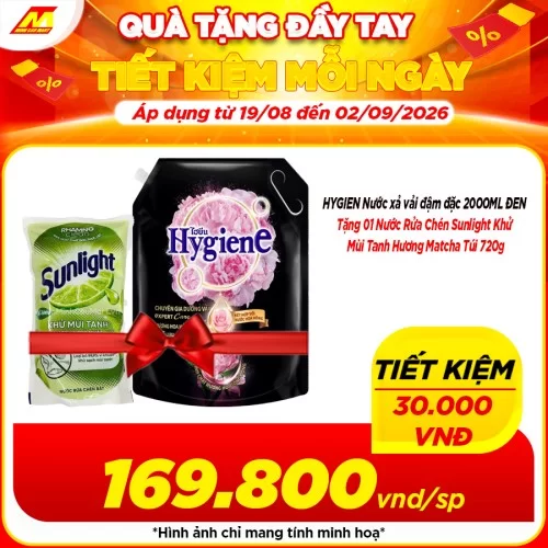 Xả vải đậm đặc Hygiene 2000ML