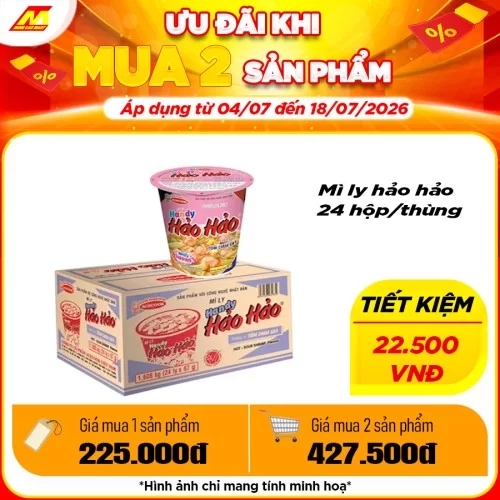 Mì ly hảo hảo 24 hộp/thùng                                                                                                                                                                                                                                