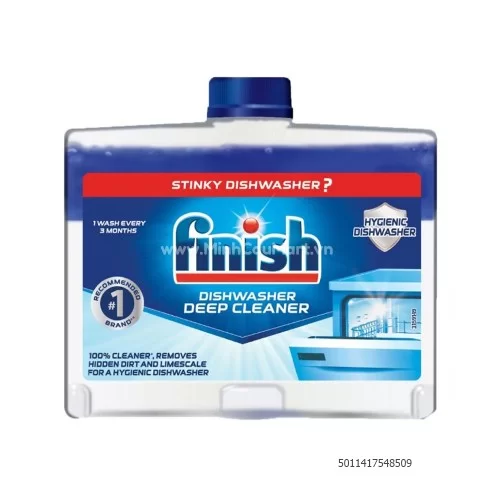 Nước vệ sinh máy rửa chén Finish Dishwasher Cleaner 250ml