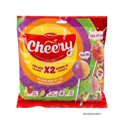 Kẹo mút Cheery X2 vị trái cây 570gr                                                                                                                                                                                                                       