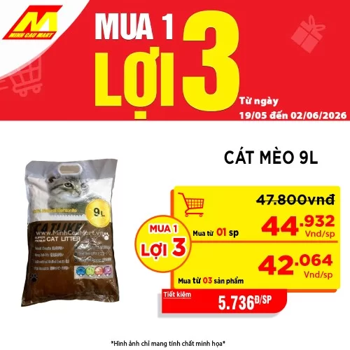Cát Vệ Sinh Cho Mèo 9L Cat Litter Cát Mèo Vệ Sinh Catlike 9L Khử Mùi Diệt Khuẩn