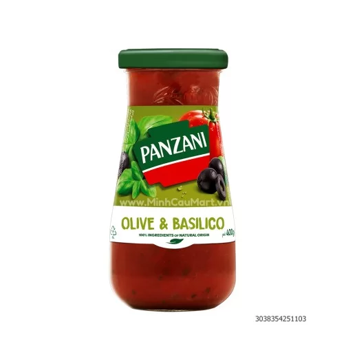 Sốt Cà Chua Oliu Và Basil Panzani 400g 