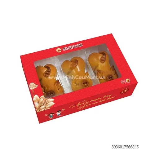 Bánh nướng Đậu xanh 3 con heo BM 150g                                                                                                                                                                                                                     