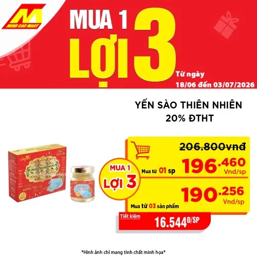Yến Sào thiên nhiên 20% ĐTHT                                                                                                                                                                                                                              