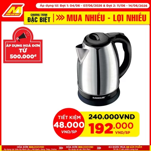 Siêu tốc inox Sunhouse SHD 1182                                                                                                                                                                                                                           