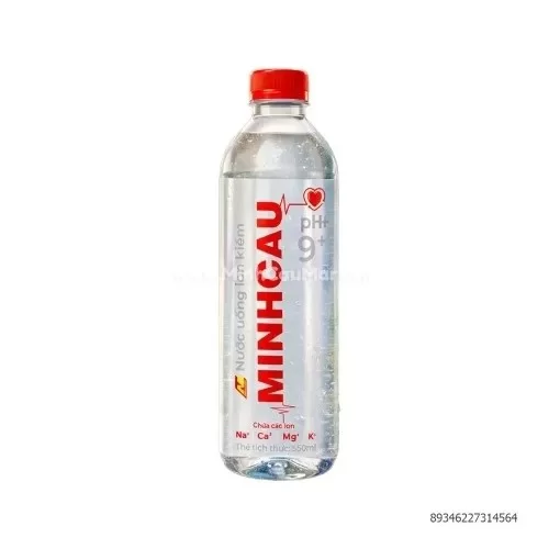 Nước khoáng ion kiềm Minh Cầu 550ml                                                                                                                                                                                                                       