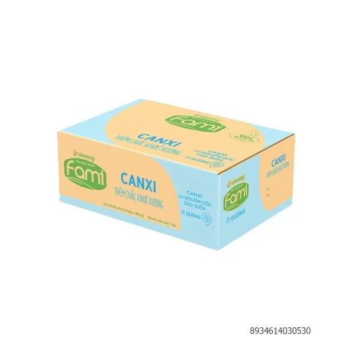 Sữa đậu nành Fami Canxi ít đường 40 bịch/thùng