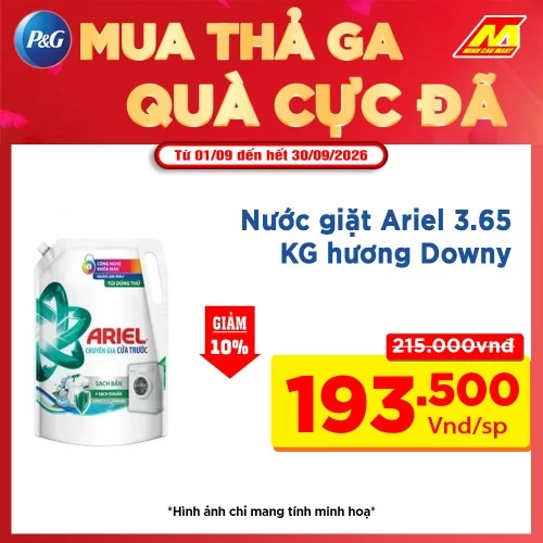 Nước giặt Ariel 3.65 KG hương Downy