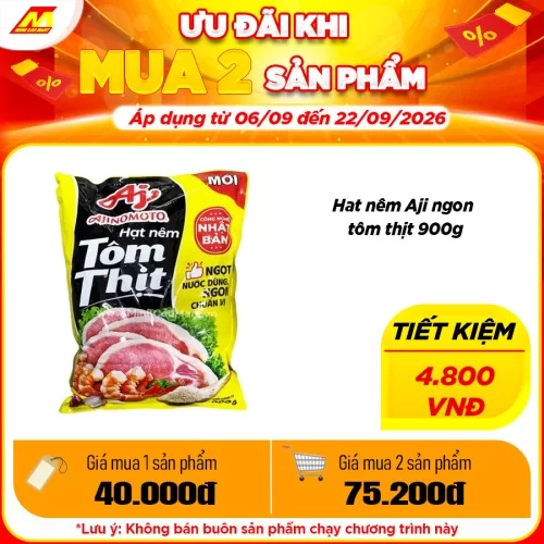 Hạt Nêm Ajinomoto Tôm Thịt 900g