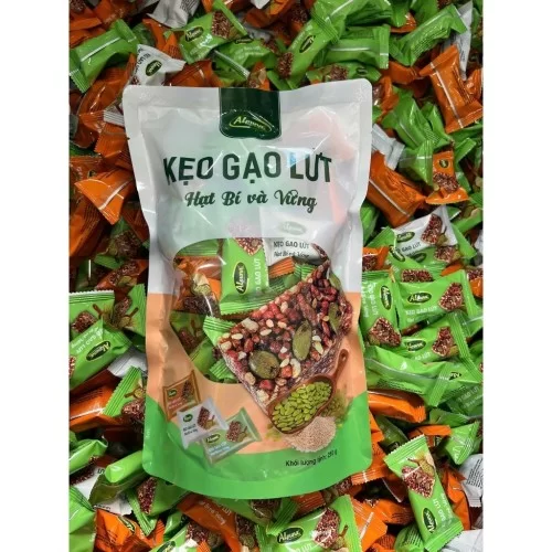 Kẹo gạo lứt, hạt bí và vừng Alpuna 250g                                                                                                                                                                                                                   