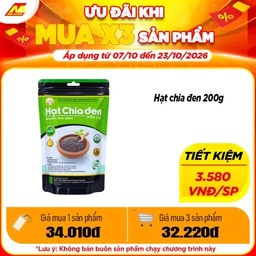 Hạt chia đen 200g                                                                                                                                                                                                                                         