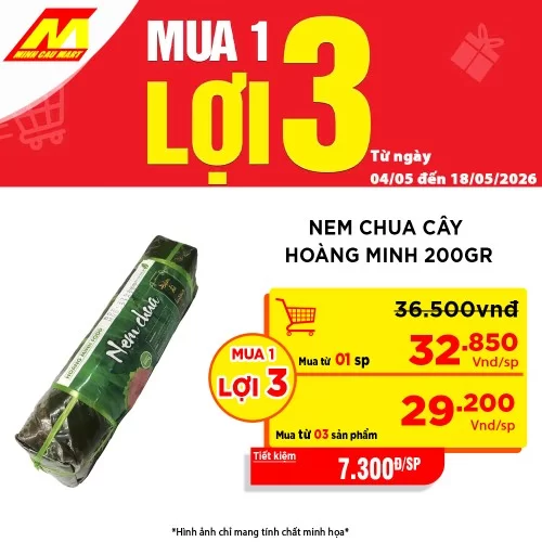 Nem chua cây Hoàng Minh 200Gr