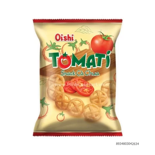 Bim bim Oishi 10k 68Gr vị Cà  chua                                                                                                                                                                                                                        