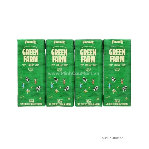 STTT có đường Green farm 180ml                                                                                                                                                                                                                            