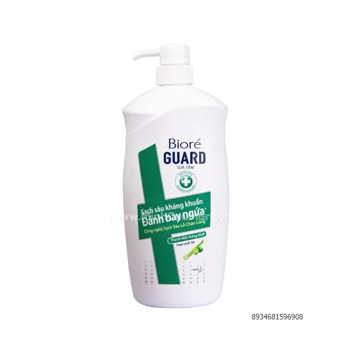 Sữa Tắm Bioré Guard Kháng Khuẩn Hứng Khởi Tinh Chất Sả 800gr