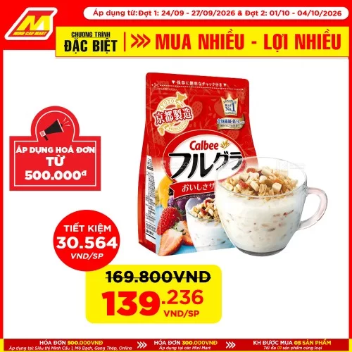Ngũ Cốc Calbee Nhật 600G