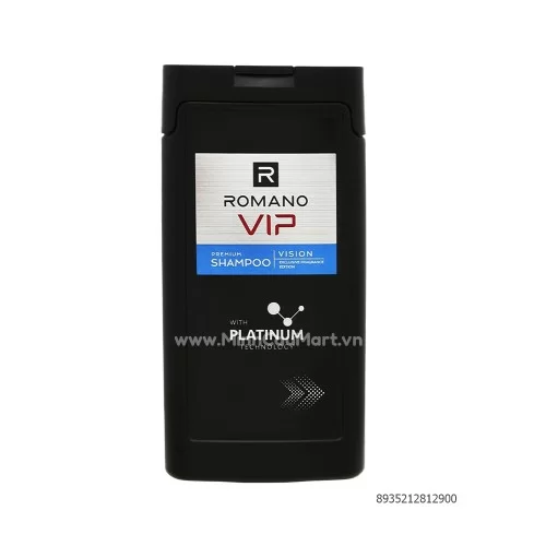 Dầu gội hương nước hoa cao cấp Romano Vip Vision mới 180ml