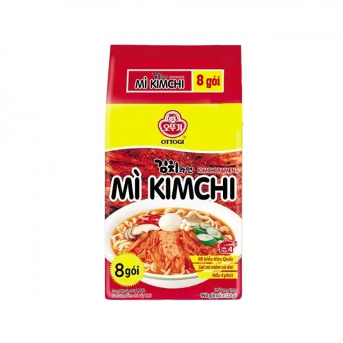 Mì Kim Chi Ottogi 120g 8 gói/lốc  Mì Kim Chi Ottogi 120g 8 gói/lốc