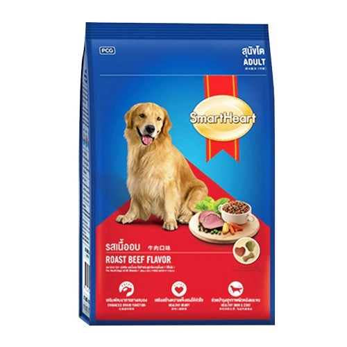 Thức Ăn Chó Lớn Hương Vị Bò Nướng Smart Heart 1.5kg