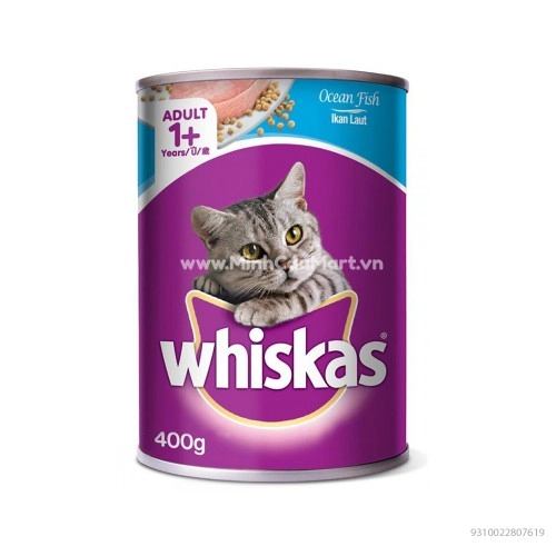 Thức Ăn Chó Mèo Whiskas 1+ lon 400g