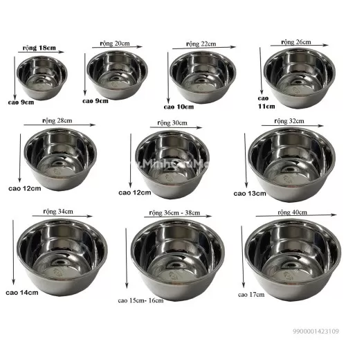 Chậu inox sâu 26cm đẹp