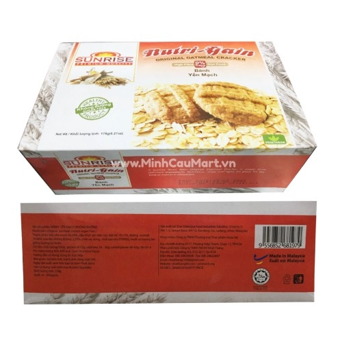 Bánh Yến Mạch Sunrise Ăn Kiêng Cho Người Tiểu Đường 178gr