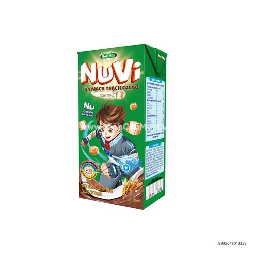 Sữa Lúa Mạch Thạch CaCao NUVI Nuti milk 100ml