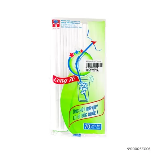 Gói Ống Hút Nhựa 70 Que HB
