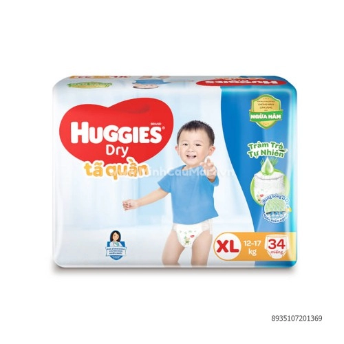 Tã quần Huggies XL34 miếng 